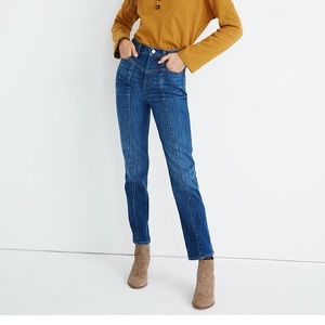 NWT Madewell Classic Straight Seamed Yoke Jeans
